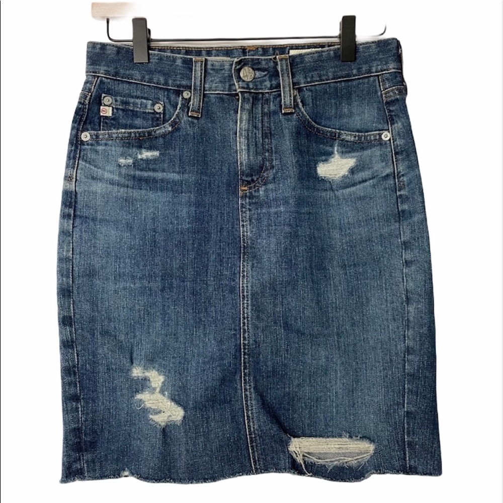 AG Adriano Goldschmied The Erin Pencil Skirt denim Size 24